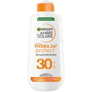 Garnier Ambre Solaire Hydra Protect 24H Lait Haute Protection SPF30 17... pas cher