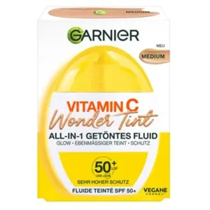 GARNIER Vitamin C Wonder Tint All-In-1 Tinted Fluid Crème teintée visage 1000 ml pas cher