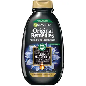Shampooings Garnier  Shampoing Au Charbon Magnétique Original Remedies pas cher