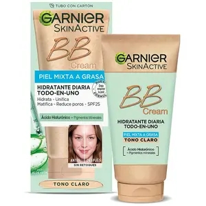 Comparateur de prix : BB Crème - Garnier - Piel Mixta A Grasa - SPF 25 - Légère - 50 ml - Unisexe