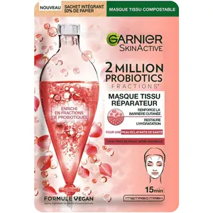 Comparateur de prix : Garnier Skin Active Masque Tissu Réparateur 2 Million Probiotics 22g