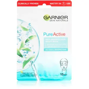 Comparateur de prix : Garnier Garnier Skin Naturals Pure Active Masque Tissu Purifiant 28 G