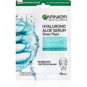 Comparateur de prix : Garnier Skin Naturals Hyaluronic Aloe masque hydratant en tissu 28 g