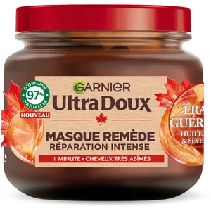Comparateur de prix : Garnier Ultra Doux Masque Remède Revitalisant Erable Guérisseur 340ml