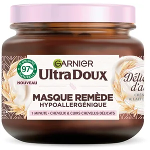Comparateur de prix : Garnier Ultra Doux Masque Remède Hydratant Délicatesse 340ml