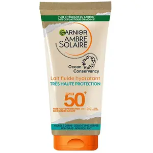 Garnier Ambre Solaire Lait Fluide Hydratant SPF50+ 175ml pas cher