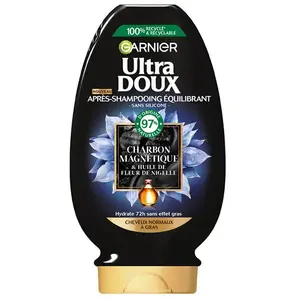 Garnier Ultra Doux Après-Shampooing Charbon Magnétique 200ml pas cher