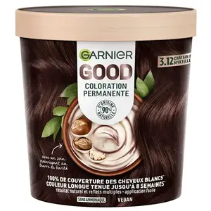Comparateur de prix : Garnier Good Coloration N°3.12 Châtain Foncé Myrtille