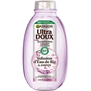 Comparateur de prix : Garnier Ultra Doux Shampooing Lissant Infusion d'Eau de Riz 250ml 250m...