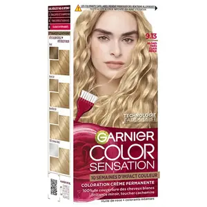 Comparateur de prix : Garnier Color Sensation Coloration Permanente 9.13 Blond Très Clair Beige