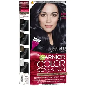 Comparateur de prix : Garnier Color Sensation Coloration Permanente 2.10 Noir Bleuté
