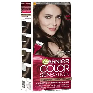 Comparateur de prix : Garnier Color Sensation Coloration Permanente 4.0 Châtain