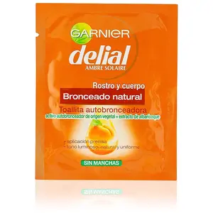 Garnier Delial Natural Tanning Lingettes bronzantes naturelles 6ml pas cher