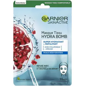 Comparateur de prix : Maybelline Garnier Hydra Bomb Skin Active Tissu A La Grenade Hydratant