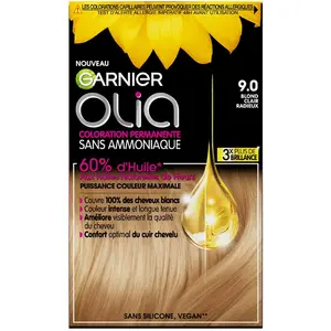 Comparateur de prix : Garnier Olia Coloration 9.0 Blond Clair Radieux