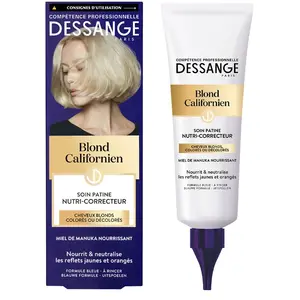 Dessange Soin patine - Blond Californien - Cheveux blonds ou décolorés - 125 ml 