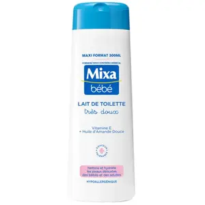 Comparateur de prix : Mixa Bébé Lait de Toilette Très Doux 300ml