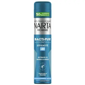 Narta Déodorant Spray Bacti-Pur Homme 48H 200ml pas cher