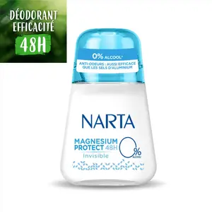 Narta Déodorant Bille Magnesium Protect Invisible 50 ml