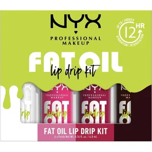 Comparateur de prix : NYX Professional Makeup Fat Oil Lip Drip kit lèvres 4x4.8 ml