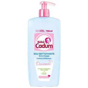 Comparateur de prix : Cadum Bébé Douceur Eau Nettoyante 750ml