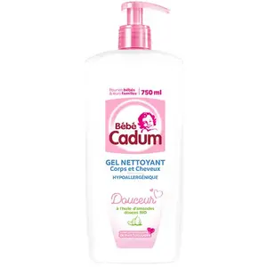 Cadum Bébé Douceur Gel Nettoyant Corps & Cheveux 750ml pas cher
