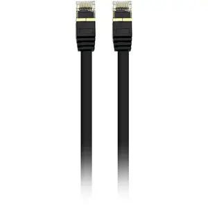Textorm Câble RJ45 Plat CAT 8.1 U/FTP (noir) - 5 m pas cher