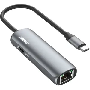 INOVU Adaptateur USB 3.1 vers Gigabit Ethernet/LAN 2.5 GbE avec Power ... pas cher