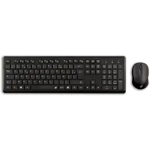Pack Clavier avec Souris INOVU WKS10 Sans Fil RF 2.4 GHz Noir pas cher