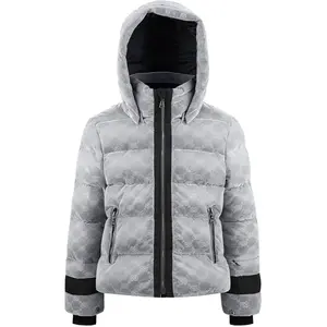Poivre Blanc Doudoune Poivre 1201 Shiny gris 14 ans pas cher