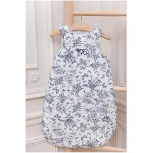 Tartine et Chocolat - Gigoteuse Toile de Jouy Bleu marine 3/9 mois