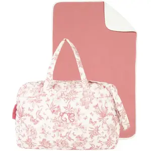 Tartine et Chocolat Sac à langer à anses Toile de Jouy pas cher