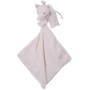Tartine et Chocolat Doudou plat Ferdinand l'éléphant rose (25 x 25 cm) pas cher