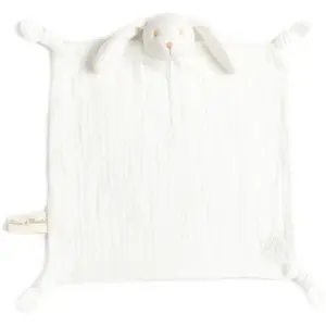 Doudou Coton Bio - TARTINE ET CHOCOLAT - Augustin le Lapin - Blanc - Mixte - 30x30cm pas cher