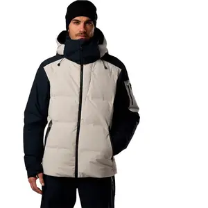 Rossignol - Snowblaze Down CB Ski Jacket - Veste ski homme Beige / Black - M pas cher