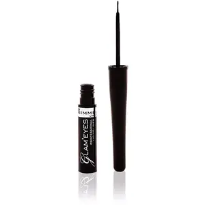Comparateur de prix : Rimmel Glam' Eyes eyeliner liquide teinte 001 Black Glamour 3,5 ml