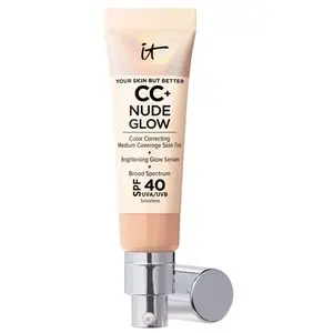 IT Cosmetics CC+ and Nude Glow Lightweight Foundation and Glow Serum w...