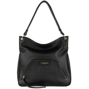 Lancaster - Sac seau - Dune - Noir - Cuir de vachette grainé TU pas cher