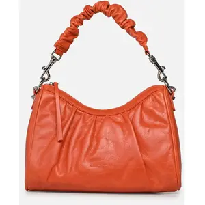 LANCASTER Sac à épaule orange pour femme - Soft Shoulder Bag 217219 pas cher