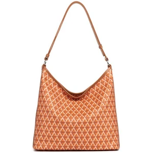 LANCASTER Sac à épaule orange pour femme - Ikon IT Bucket Bag 256909 pas cher