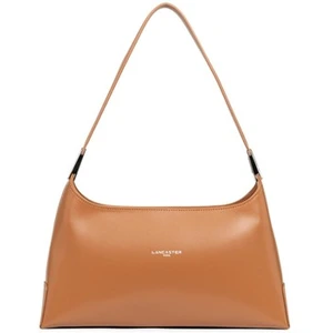 Sac porte epaule en cuir Lancaster Ref 60710 Camel 34*17*9 cm pas cher