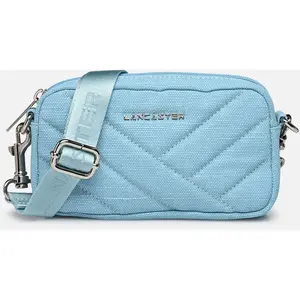 Pochette smartphone Zippé Canvas Matelassé par Lancaster Bleu T.U Sacs pas cher