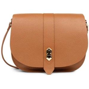 Sac besace Lancaster Ref 62015 Camel 24*20*6.5 cm pas cher