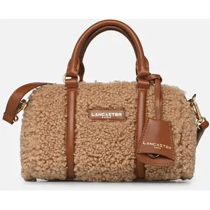 Sac polochon Zippé Moumoute par Lancaster Marron T.U Sacs