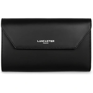 LANCASTER Portefeuille Cuir de Vachette CONSTANCE Noir Femme pas cher