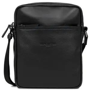 Comparateur de prix : Sacoche LANCASTER  Sacoche Cuir Soft Vintage 320-14 Noir/Bleu