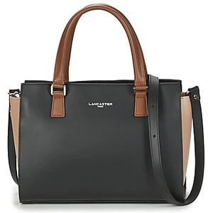 Lancaster Sac A Main Smooth 437-03 Noir Nuvi- Femme pas cher