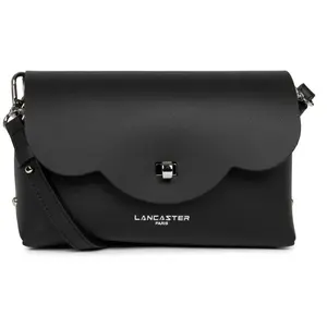 Comparateur de prix : Lancaster Maroquinerie Sac Trotteur en cuir Noir / Champagne CITY FLORE