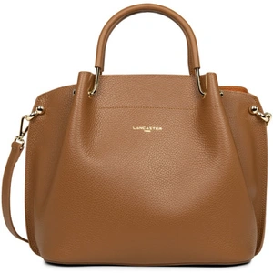 Sac porte main Lancaster en cuir Ref 45316 Camel in or 30*27*16 cmVendu paramazon