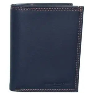 Portefeuille Lancaster en cuir ref_lan25386-bleuf-camel Bleu pas cher